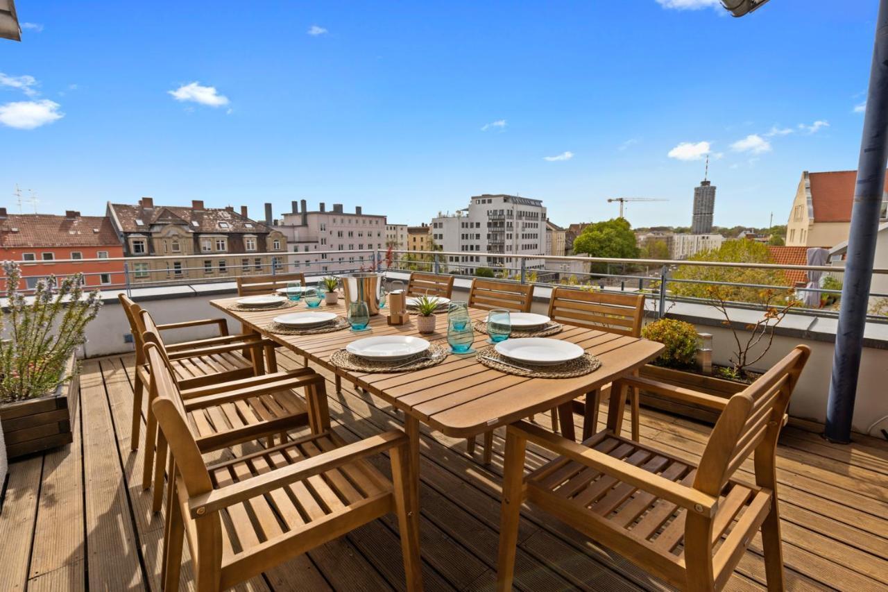 Arbio I Premium Penthouse Apartment Аугсбург Экстерьер фото