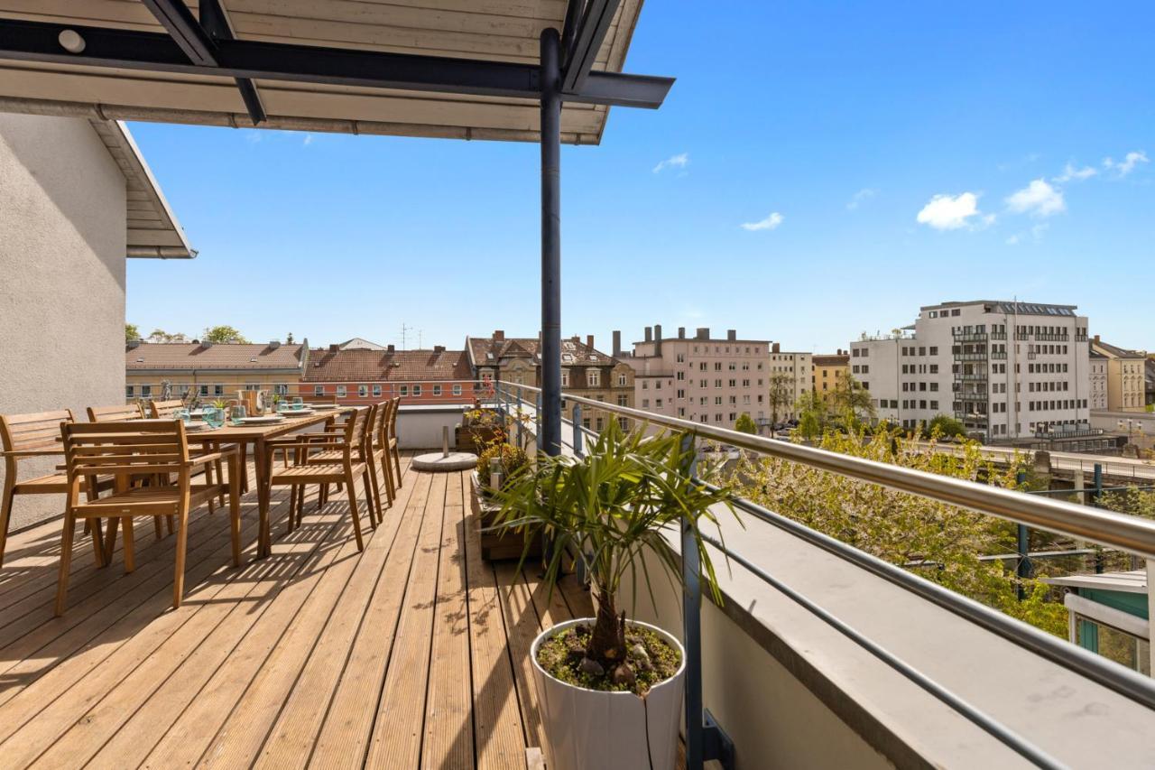 Arbio I Premium Penthouse Apartment Аугсбург Экстерьер фото