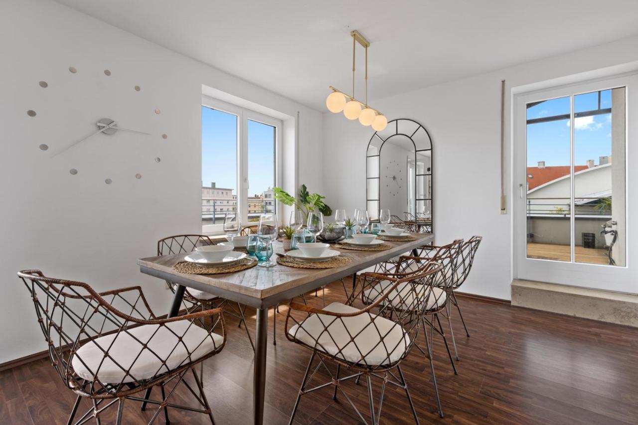 Arbio I Premium Penthouse Apartment Аугсбург Экстерьер фото