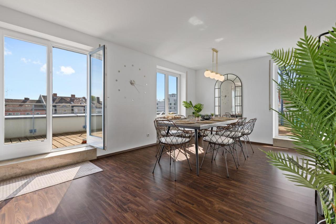 Arbio I Premium Penthouse Apartment Аугсбург Экстерьер фото