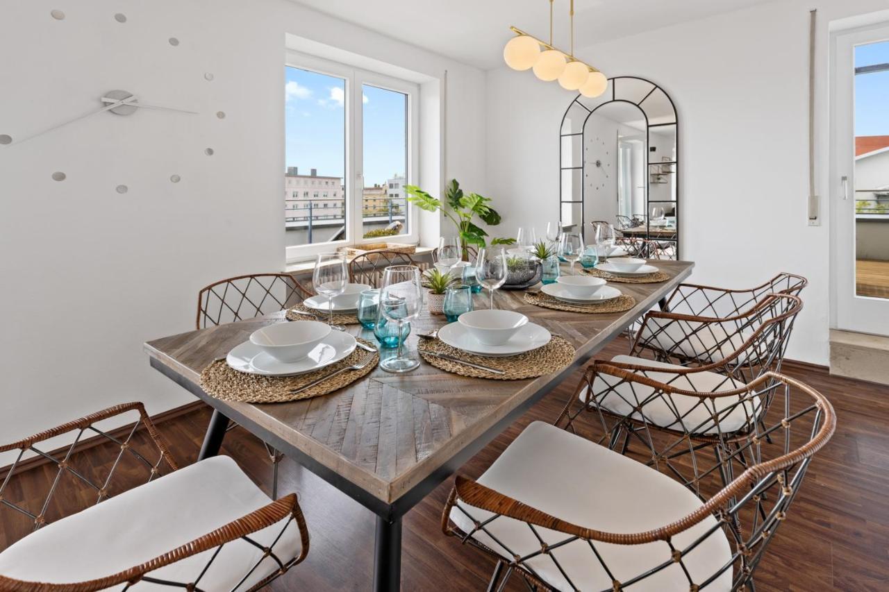 Arbio I Premium Penthouse Apartment Аугсбург Экстерьер фото